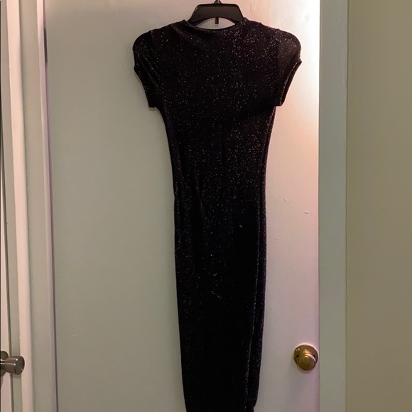 Black and Silver sparkly bodycon dress - Picture 5 of 5
